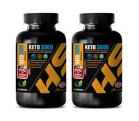 Weight Loss for Men Belly Fat - Keto 3000MG Complex - Fast and Easy Weight Loss - Pure and Natural - beta hydroxybutyrate Pills - 2 Bottles (120 Capsules)