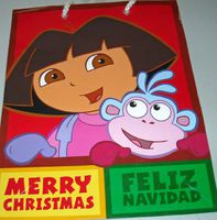 Dora the Explorer Merry Christmas - Feliz Navidad Gift Bags (Pack of 5)