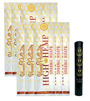 Herb Airtight Pocket Protector with Organic Honey Pot Swirl Hemp Wraps Vegan Non-GMO 10 Count DC Crafts Nation - Happy Face