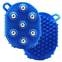 Kedelak Massager Glove,7 Ball Meridian Brushes Hand Held Massager for Muscle Back Neck Joint Foot Shoulder Leg Pain Relief 360-Degree-Roller Metal Roller Ball Beauty Body Care for Neck and Full (A)