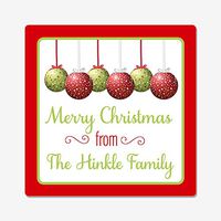 20 Personalized Square Stickers - Self-Adhesive Stickers (GT18)