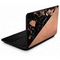 Skinit Decal Laptop Skin for 15.6 in 15-d038dx - Officially Licensed Originally Designed Black and Rose Gold Marble Split Design