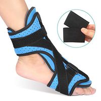 Plantar Fasciitis Night Splint Drop Foot Orthotic Brace, Adjustable Soft Foam Padding Foot Support with 2 Pcs Arch Support for Effective Relief from Tendon Stretch, Achilles and Heel Spur Relief