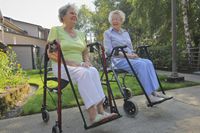 Walker Sling Foot Rest (Blue, for Open Handled Walker)