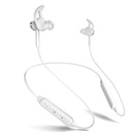 Wireless Earbuds, Waterproof IPX5 Bluetooth Headphones with Dynamic Clear Bass Sound, 10 Hours Playtime, Noise Cancelling, in-Ear Magnetic Sports Earphones with Mic for Running Workout (White)