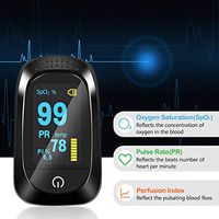 Fingertip Pulse Oximeter, Blood Oxygen Saturation Monitor with OLED Digital Display for Pulse Rate