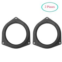Orgrimmar 2 Pcs 6.5" Plastic Car Speaker Spacers Adapter Black Mounting Spacer Adaptor Ring for Toyota/Crown/Reiz/BYD F3