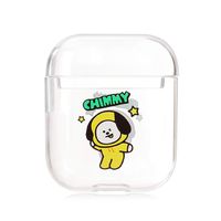 Hosston Kpop BTS AirPods Case, BTS KOYA, CHIMMY, RJ,SHOOKY, MANG, Cooky, TATA Cute Cartoon Shockproof and Drop Proof Soft Skin Airpods Silicone Protective Cover Case(Style 01-CHIMMY)