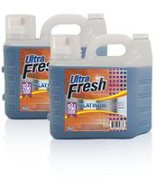Ultra Fresh Platinum Fresh Breeze Laundry Detergent with odor eliminator. 200 oz spigot jug - 2 PACK (400oz) HE, concentrated, eliminates odors