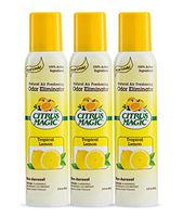 Citrus Magic Natural Odor Eliminating Air Freshener Spray Tropical Lemon, Pack of 3, 3.0-Ounces Each