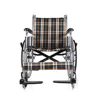 MEI XU Wheelchair, Aluminum Alloy Elderly Disabled Small Travel Light Folding Portable Travel Manual Wheelchair Swing Away Footrests (Color : Pneumatic tire)