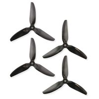 HQProp DP 5x4.8x3 PC V1S Black Propeller - 3 Blade (2CW+2CCW) FPV Drone Racing