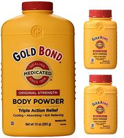 Gold Bond Medicated Powder 10 oz with 2 Travel Size Bottles