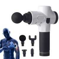 Massage Gun,3 Speed Muscle Massager Electric Deep Tissue Cordless Massage Gun Rechargeable Muscle Deep Relaxation Quiet 4 in 1 Muscle Massager Gun for Athlete