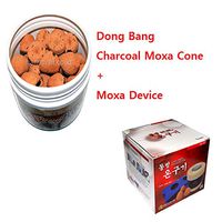 Korea Dong Bang Nutural Charcoal Mugwort Wormwood Device Heater Warmer Holder Plate with Belt with Cone Full Set (Device+Charcoal Moxa Set)