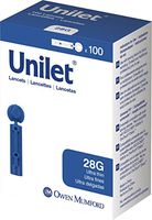 Owen Mumford Comfort Unilet Lancets, 100 Count
