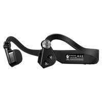 PowerRider Headphones Wireless Bone Conduction Headset Sweatproof Wireless Bluetooth Earphone Outdoor Sports Headphone Hands-Free with Mic (Black)