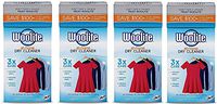 Woolite At-Home Dry Cleaner Dry Cleaning Cloths and Stain Removal, Easy to Use, Safe on Wool, Cashmere, and Designer Jeans, Fresh Scent, Pack of 4, 24 Cloths
