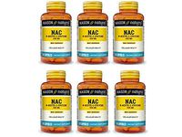 Mason Natural NAC, N-Acethyl-L-Cysteine Capsules - 60 Capsules, Pack of 6