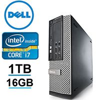 Dell Optiplex 990 Desktop SFF- Intel i7 3.1GHz , 1TB HDD, 16GB DDR3, Windows 7 Professional 64-bit (Renewed)