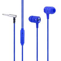 YRD TECH Wired Earphone-Universal 3.5mm in-Ear Stereo Earbud Earphone Headset with MicFor Cell Phone PC (Blue)