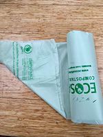 EcoSafe 6400 Certified Compostable Bags 39 Gallon (33" x 48"), (Gauge: .85 mil) (Pack of 45 Bags : 3 Rolls)