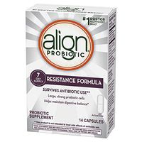 Align Resistance Formula Probiotic Supplement, Survives Antibiotic Use, 14 Capsules, Saccharomyces Boulardi Cncm1-1079, 1 Doctor Recommended Brand, 14 Count