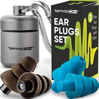 Noise Cancelling Ear Plugs for Sleeping - Reusable Safe Silicone Earplugs Musicians Hearing Protection with High Fidelity Sound Reduction for Concerts Musicians Motorcycles Shooting Working