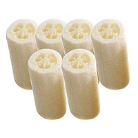 Mosichi 6Pcs Natural Loofah Luffa Loofa Bath Body Shower Sponge Kitchen Cleaing Scrubber