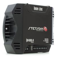 STETSOM IR400.4 2 ohms - Iron Line Car Audio 400W Compact Amplifier 4 channel