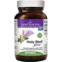New Chapter Stress Relief Supplement - Holy Basil Force with Supercritical Holy Basil for Stress Support + Immune Support + Non-GMO Ingredients - 30 ct Vegetarian Capsules