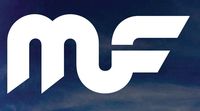 MAGNA FLOW MF LOGO VINYL STICKERS SYMBOL 6" DECORATIVE DIE CUT DECAL FOR CARS TABLETS LAPTOPS SKATEBOARD - WHITE