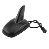 Keenso Car Shark Fin Aerial Black Roof Radio Antenna Aerial AM FM Antenna Base Replacement Sport Style for VW Audi Seat Skoda