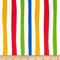 Robert Kaufman Dr. Seuss ABC Stripe Adventure Fabric By The Yard