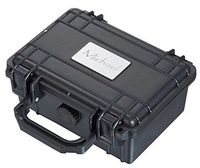 Personalized Black Travel Cigar Case with Free Engraving - Holds 15 Cigars