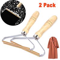 Shitailu 2 Pack Portable Lint Remover, Clothes Fuzz Shaver - Reusable Double Sided Lint Remover Travel Brush for Removing Lint Pet Hair Dust in Clothes and Furniture