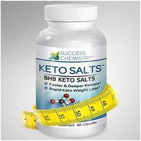 BHB Keto Salts by Success Chemistry. Keto Core with Minerals. Supplement Increases Energy for Low Carb. Paleo, Ketogenic, Fights Hunger, Fat Burner. Keto Weight-Loss Diets. Non-GMO. 60 Veggie CAPS.
