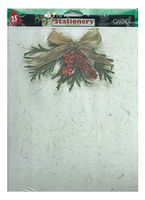 Holiday Christmas Stationery Letterhead Paper 25 Sheet Handmade Paper Look Holiday Pine Inkjet and Laser Printers