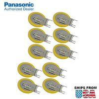 10x Panasonic CR-2032/GVFN 3V Lithium Coin Battery 3 PC Pins Tab for PC CMOS CR2032-TPX. IBM CMOS Battery Part Numbers: 12J1695, 02K6572, 12J1671, CMOS Battery CR2032/S7F Gateway Solo 5300