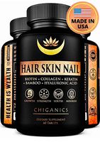 10X Potent Hair Growth Vitamins Infused with Keratin + Collagen + Silica for Vibrant Hair- Extra Strength Biotin 5000mcg - Healthy Hair Skin and Nails Vitamins - Hair Vitamins for Faster Hair Growth