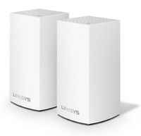 Linksys Velop Home Mesh WiFi System - WiFi Router/WiFi Extender for Whole-Home Mesh Network (2-pack, White)