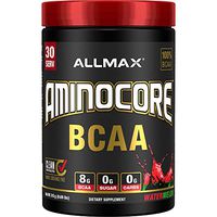 AMINOCORE BCAA – 8G BCAAs – 100% Pure Branch Chained Amino Acids – Gluten Free - Watermelon - 315 Gram