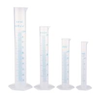 Pixnor Measuring Cylinder Graduated Cylinder Lab Test Tube Set of 4
