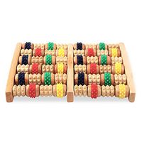 Wooden Foot Massager Roller Reflexology for Stress Fitness Health Care Feet Massager Colorful Massage Roller Pain Relief
