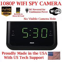 ( 100% COVERT ) SecureGuard 1080P HD WiFi Wireless IP Alarm Clock Radio Hidden Security Nanny Cam Spy Camera with 16GB Internal Memory ( 100% COVERT / No Pinhole / No Lights Sounds / No buttons )