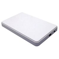 Freshzone USB 3.0 3TB Hi-Speed External Hard Drives Portable Desktop LED Mobile Hard Disk Case, (White)