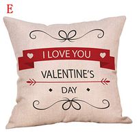 scamper Valentine's Day Pillowcase DIY Throw Pillow Covers Love Sweet Couple Happy Square Cushion Cover 45cmX45cm