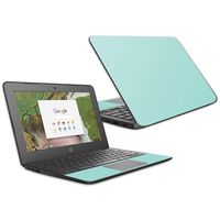 MightySkins Skin Compatible with HP Chromebook 11 G6 11.6" (2018) - Solid Seafoam | Protective, Durable, and Unique Vinyl Decal wrap Cover | Easy to Apply, Remove, and Change Styles | Made in The USA