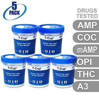 MiCare [5pk] - 5-Panel Multi Drug Test Cup (AMP/COC/mAMP/OPI/THC with A3) #MI-TDOA-254A3