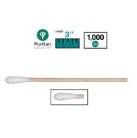 Puritan Medical 3" Standard Cotton Swab w/Wooden Handle - 803-WC (Box of 1000)